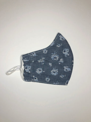 LL Face covering  - Chambray / Chambray Floral (2 in 1 pack)